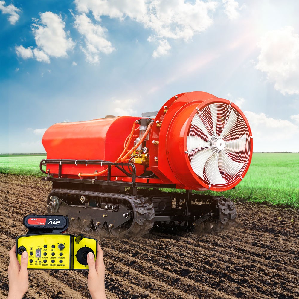 400L Tracked Remote Control Sprayer for Export to Europe, Multifunctional Orchard and Farm Pesticide Spraying Machine, In Stock
